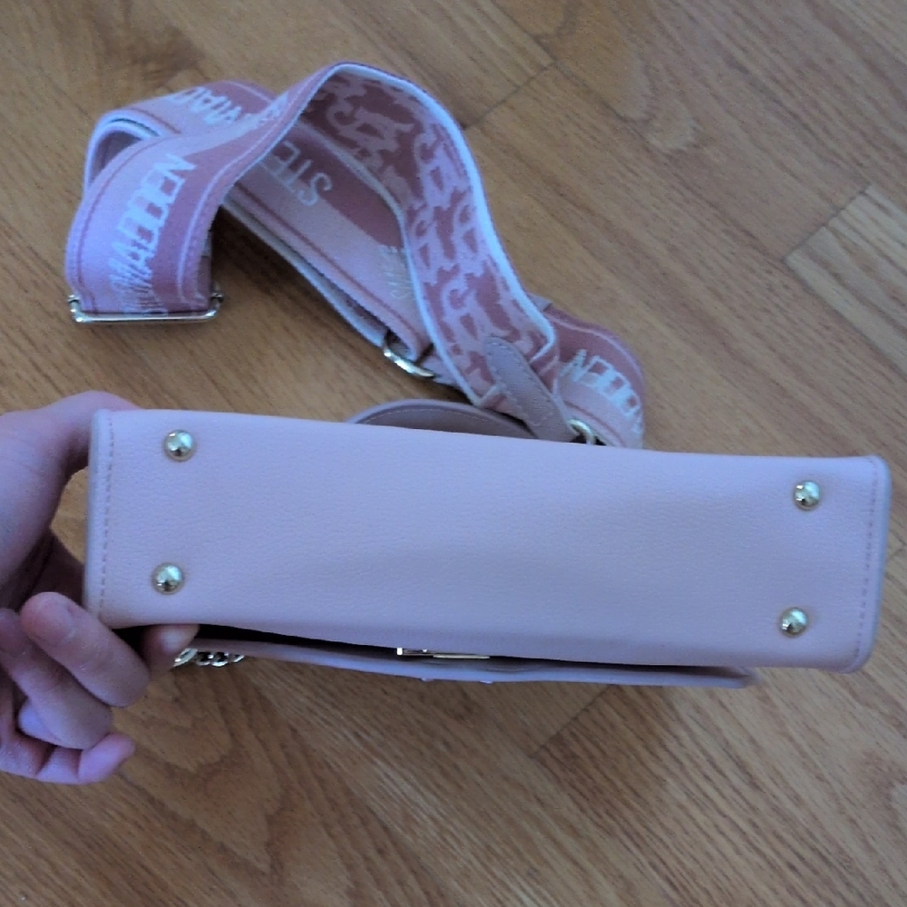 Light Pink Guitar Strap Crossbody Bag - Picture 10 of 16